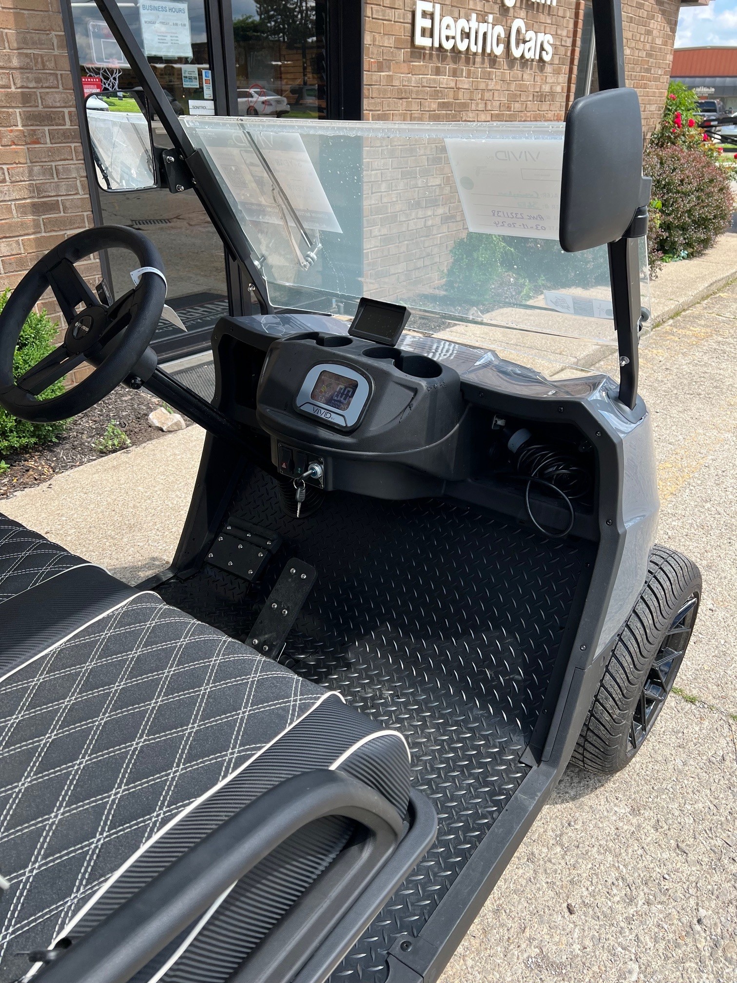 2024 Vivid LSV V Series DEMO - Gray 4 Passenger Forward Facing - Image 2