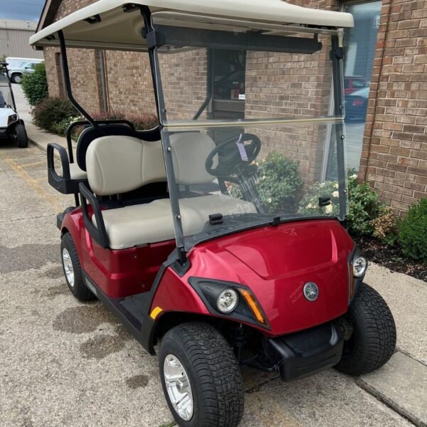 red golf cart