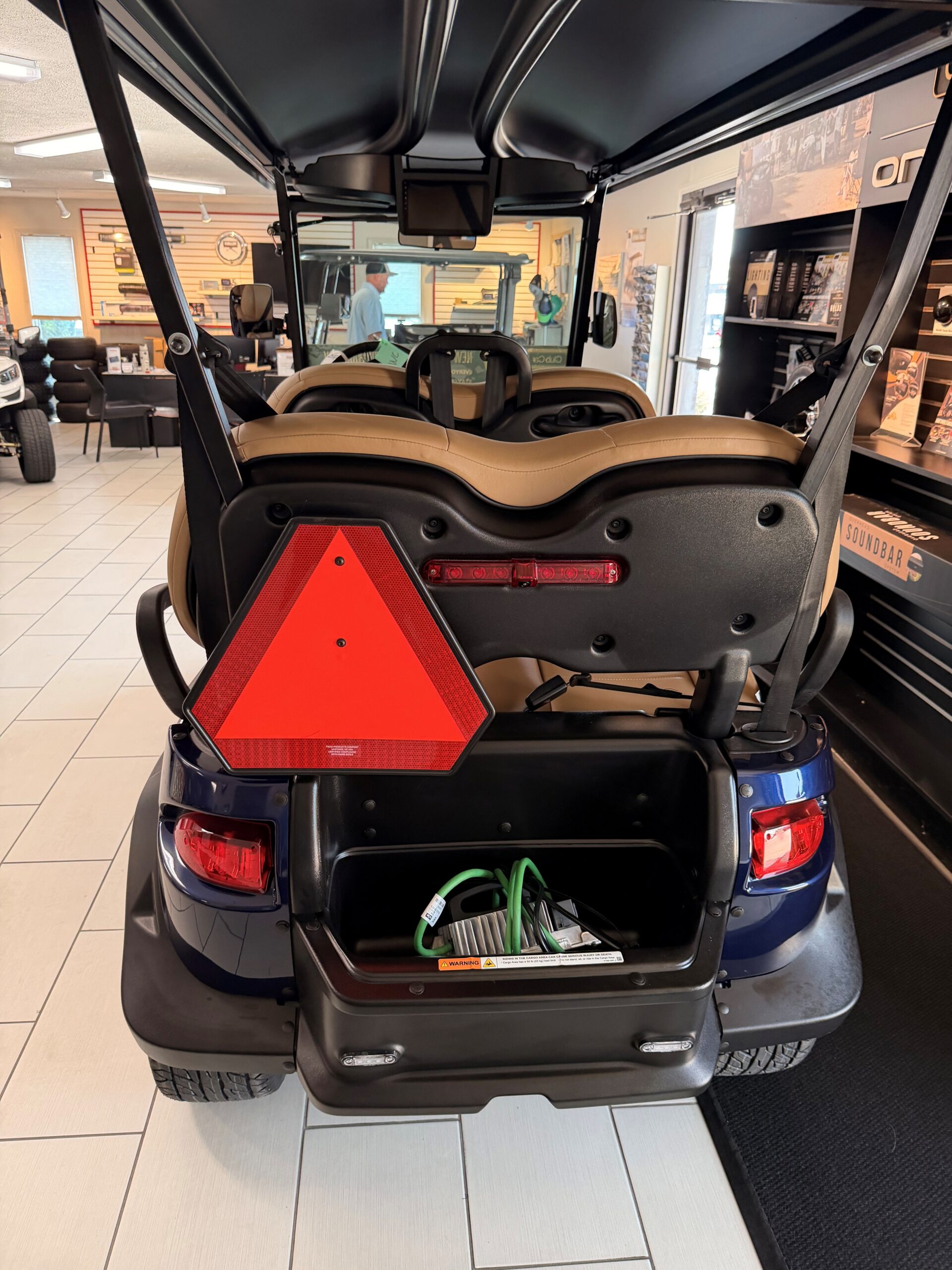 2027 Club Car Onward 4 Forward LSV Blue Onyx - Image 3