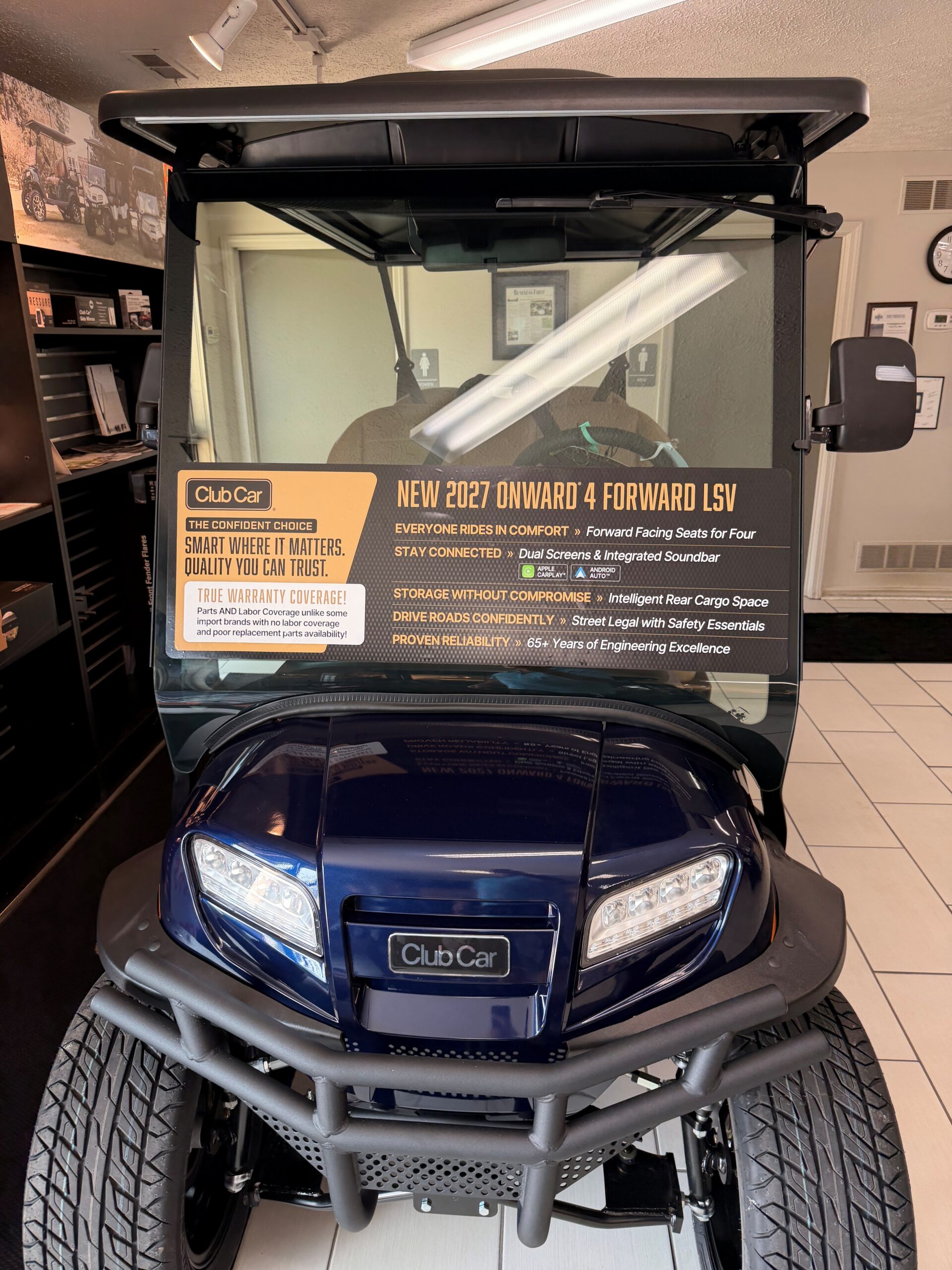 2027 Club Car Onward 4 Forward LSV Blue Onyx - Image 2